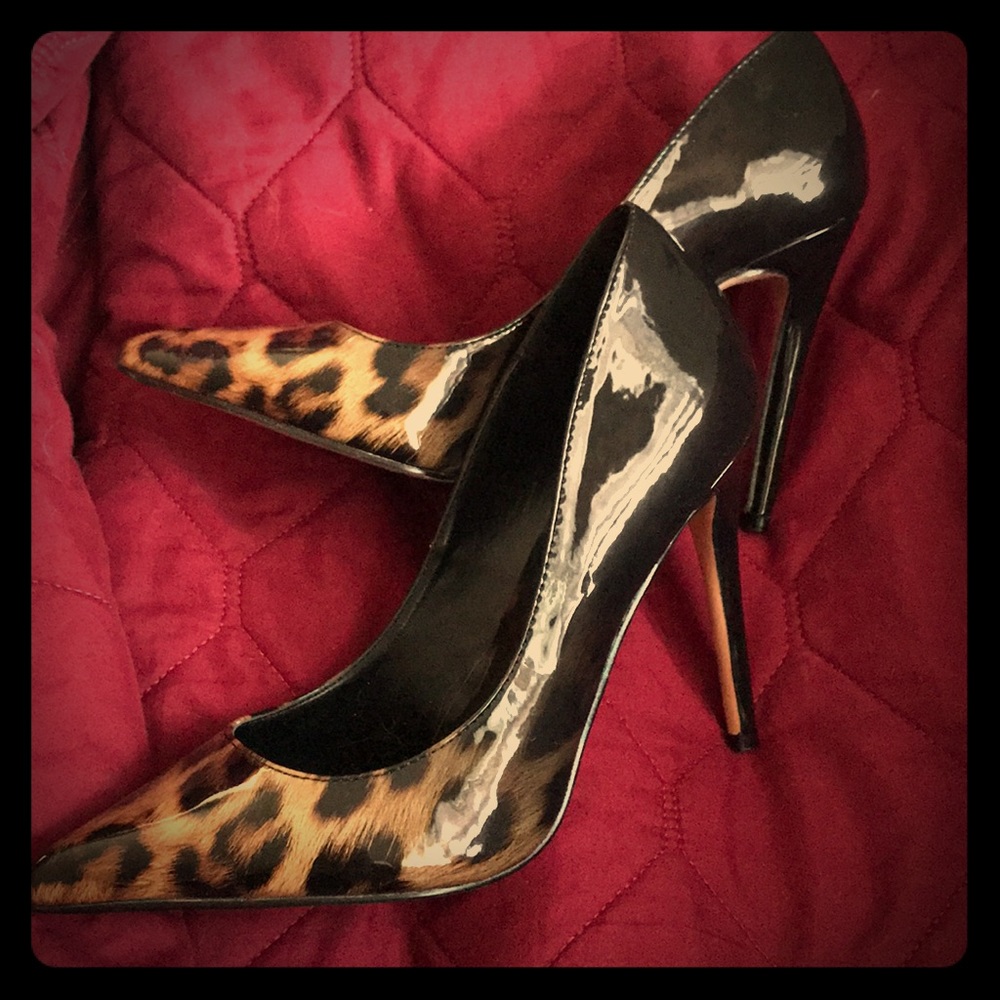 Steve Madden leopard stilettos